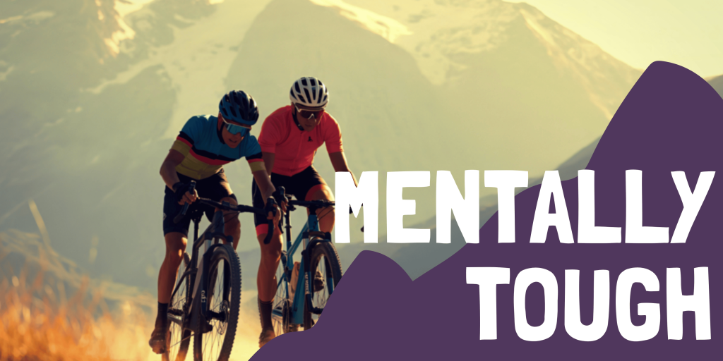 Two men cycling on a mountain road - 